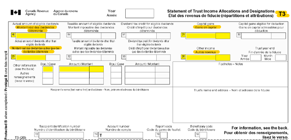 Forensic review of the CRA Form T–3