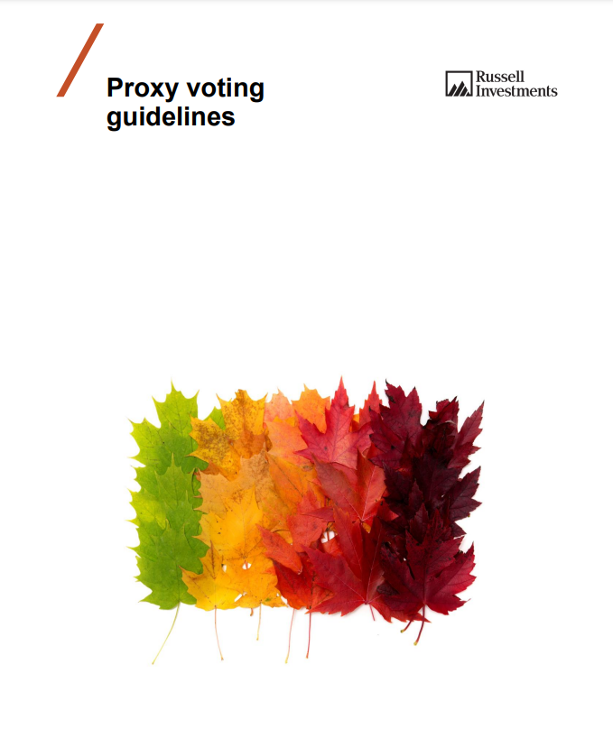 Russell Investments Proxy Voting Guidelines Thumb