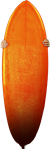 Orange surfboard