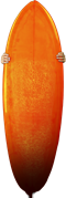 Orange surfboard