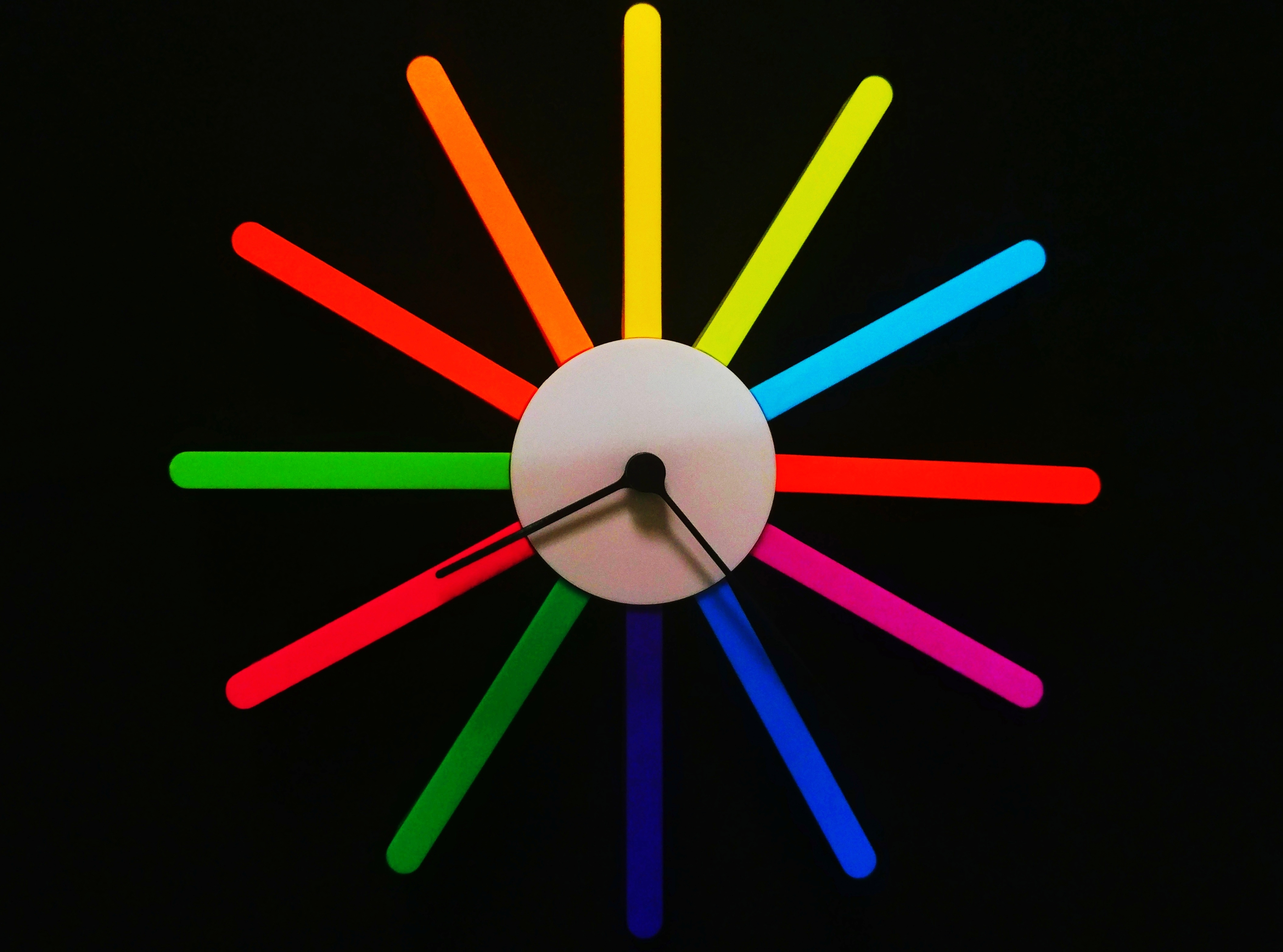 Colored clock
