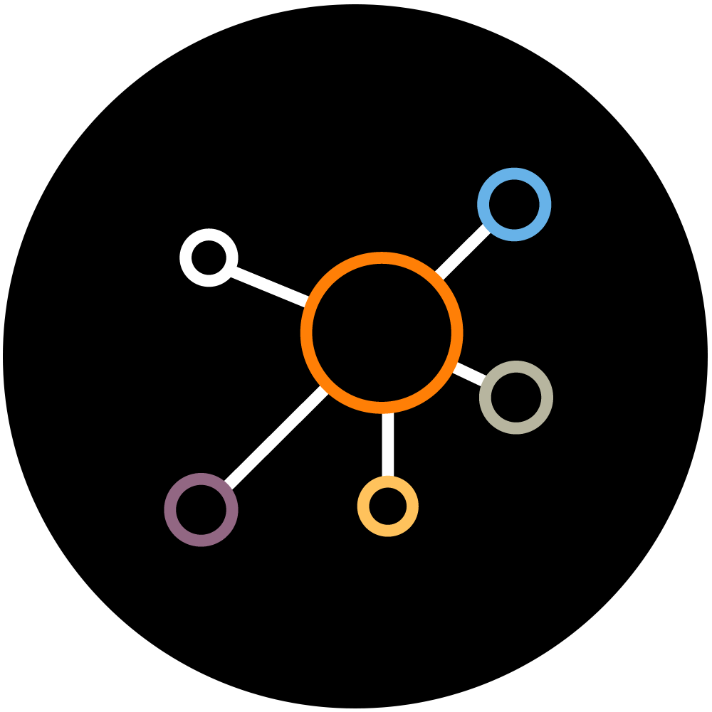 Connected dots icon