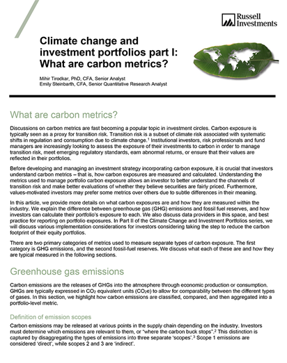 ESG and Decarbonisation Case Study Thumb