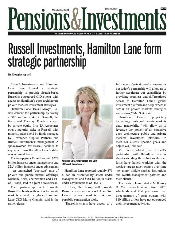 Hamilton Lane Russell PI article