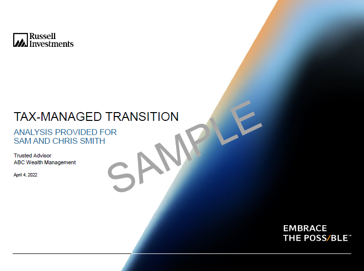 Transition analysis sample report