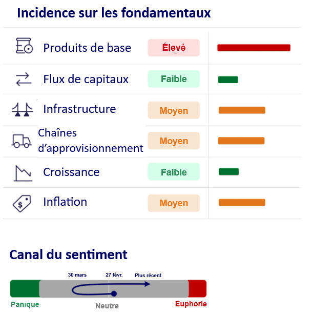 Tableau d’incidence économique et canal du sentiment