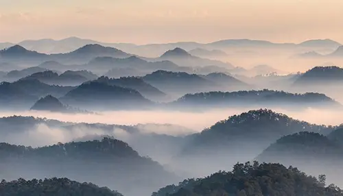 Cloudy sky and mountain