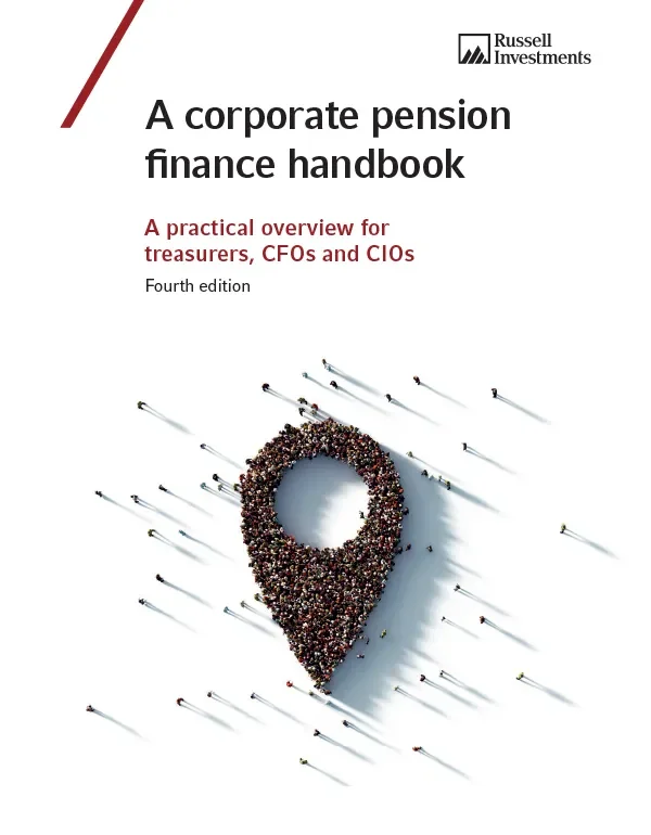 Corporate pension finance handbook cover design