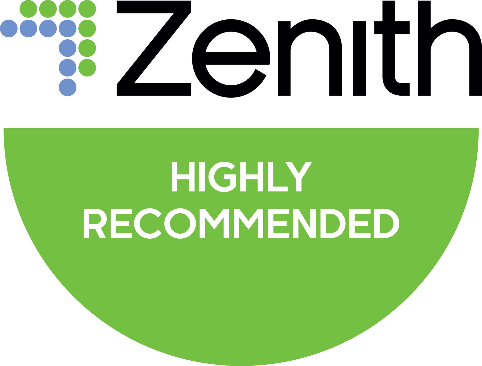 Zenith highly recommended badge graphic