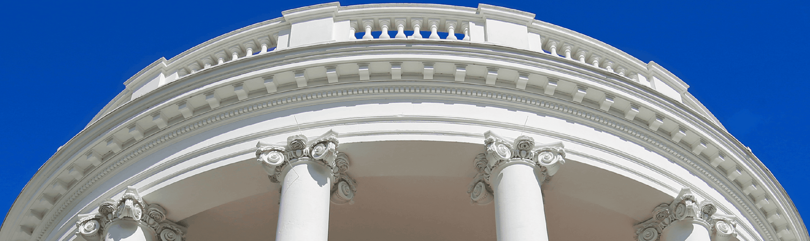 White House upward looking image