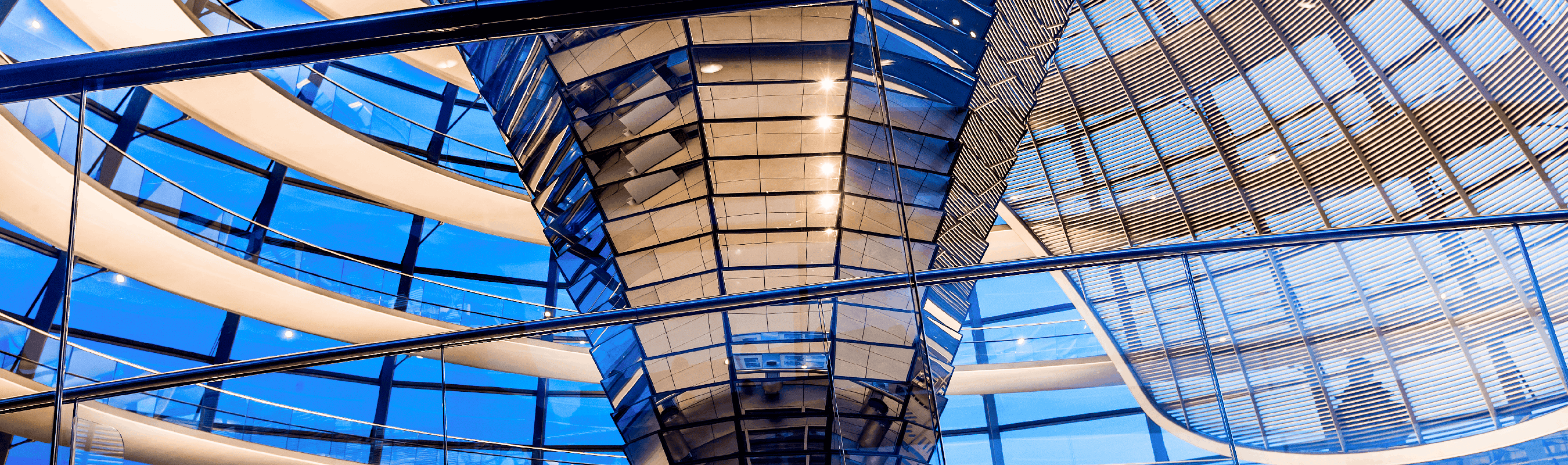 Upwards of a stairway and ceiling
