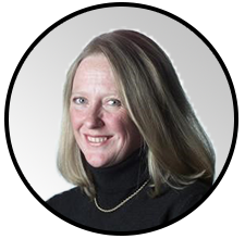 Professional headshot of woman in turtleneck