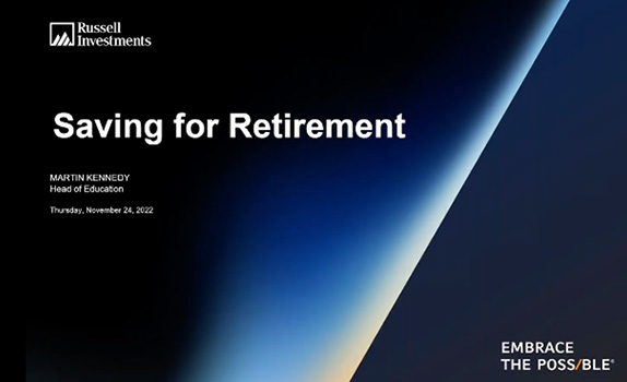 Saving for retirement