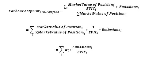Carbon footprint calculation